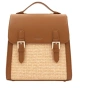 Кокетна дамска раничка, със сламени детайли, снимка 6