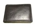Малко компактно портфейлче за пари ститинки и три карти естествена кожа 100х70мм, снимка 1