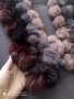 Голям многоцветен шал естествен косъм , снимка 5