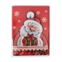 6274 Музикална коледна картичка с червен плик, 20×14.5 см, със светлина и мелодия, снимка 3