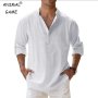 Мъжки ленени ризи , снимка 1 - Ризи - 41713184