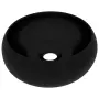 vidaXL Луксозна кръгла мивка, матово черна, 40x15 см, керамика（SKU: 147008）, снимка 1