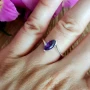 💜Пръстен „Виолетова хармония“ – Сребро 925 и Аметист - 5858, снимка 3