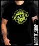Черна тениска с щампа KILLER STAMP