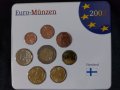 Финландия 1999 - 2001 - Евро сет - комплектна серия от 1 цент до 2 евро, снимка 1 - Нумизматика и бонистика - 44479556