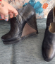 Естествена кожа / дамски обувки на платформа "Ixos" / номер 37 / 38, снимка 10