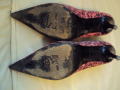 Дамски маркови обувки  висок ток от естествен велур ФИОРАНГЕЛО, снимка 6
