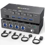 KVM Switch KVM8401BA - 8K или 4K до 4 компютъра - 1 монитор / 144Hz, снимка 1