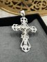 Сребърен кръст 925 "Разпятие", снимка 1 - Колиета, медальони, синджири - 44423584