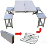 * Нови от ВНОСИТЕЛ Алуминиева сгъваема маса с 4 стола за пикник ,85x67x67 см тип куфар, снимка 13