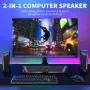 Компютърни високоговорители EnjoyNest, RGB високоговорители, USB захранване, 3,5 mm Aux, снимка 8