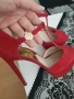 Мichael Kors Червени Сандали на ток , снимка 4