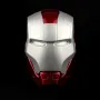 Marvel Маска Електронен шлем Iron Man светещи очи Железния човек Марвел сребърно с червено, снимка 7