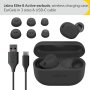 Тъмно сиви слушалки Jabra Elite 8 Earbuds: Адаптивен ANC, сигурно прилягане, 32-часова батерия , снимка 2