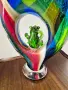 Голяма масивна ваза Murano style glass , снимка 8