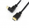 OMEGA HDMI КАБЕЛ v.1.4, 5м. Г-образен конектор, снимка 1 - Кабели и адаптери - 36187033