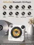 CD плейър Greadio CD86, Bluetooth 5.1, мултифункционален CD плейър с високоговорители, снимка 2
