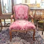 Кресло в Луи XV стил с дамаска в бароков орнамент, снимка 4