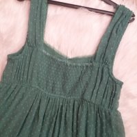 Зелена рокля шифон с подплата , снимка 4 - Рокли - 41380019