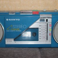 радио касетофон SANYO M-S300K+адаптер+лит.бат(8000mah)+зарядно+защита, снимка 3 - Радиокасетофони, транзистори - 44399866