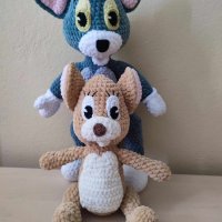 Плетени играчки Том и Джери , снимка 1 - Други - 41490285