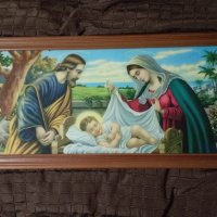Картина.Раждането на Исус, снимка 1 - Антикварни и старинни предмети - 44155723