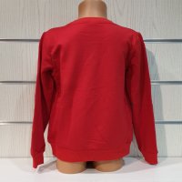 Нова детска ватирана блуза с дълъг ръкав Стич (Stitch) в червен цвят, снимка 4 - Детски Блузи и туники - 38996197