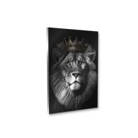 👑 113см! Огромна картина "Лъв с корона", снимка 5 - Картини - 41907411