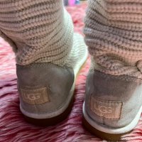 UGG Cardy Cable Knit Sweater Button Tall Boots — номер 40, снимка 5 - Дамски ботуши - 35962250