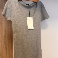 Нова рипс блузка, размер XS/S, снимка 1 - Тениски - 44394915