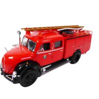 Метален ретро модел на Пожарна кола NOZ TLF 15 на Magirus-Deutz Mercur от 1954 г 1/43 много детайли , снимка 2 - Колекции - 40256535