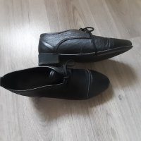Черни пролетно-есенни спортни обувки, естествена мека кожа. Номер 38., снимка 3 - Дамски ежедневни обувки - 42192291