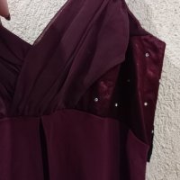 Дълга Бална рокля цвят бордо размер S, снимка 4 - Рокли - 44344056