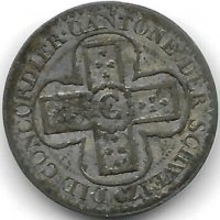 Монета Швейцария 1 Батцен 1826 г. Кантон Берн / 2, снимка 2 - Нумизматика и бонистика - 40146481