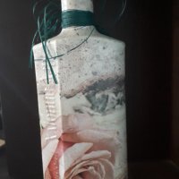 Керамични вази и бутилка декупаж - 10 лв , снимка 7 - Декорация за дома - 33114676