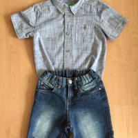 Benetton риза и дънки , снимка 1 - Детски комплекти - 41098025