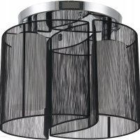 Лампа полилей Homcom Vintage едното стъкло счупено -20% от цената, снимка 1 - Лампи за таван - 41441666