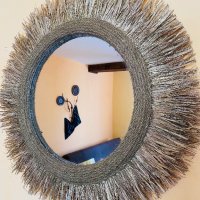 Екстравагантни огледала от естествени материали. Ръчна изработка! , снимка 2 - Огледала - 34235758