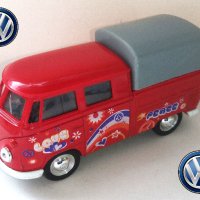 Volkswagen VW T1 Double Cabin Pick Up 1:34-39 WELLY, снимка 1 - Колекции - 40638485