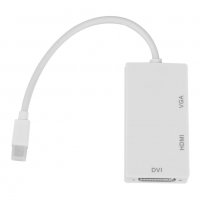 3в1 адаптер Mini Display Port / Thunderbolt към  HDMI - DVI -  VGA, снимка 7 - Кабели и адаптери - 34848046