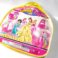 Детска палатка "Lоvely Baby" с принцеси. Размер 130х112х108 см. , снимка 1 - Играчки за стая - 44369149
