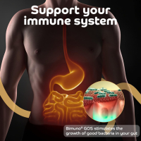Bimuno 4-в-1 пребиотик: витамин D3, C и цинк Подкрепа за имунната система, вегетарианска, за 1 месец, снимка 2 - Хранителни добавки - 44742259