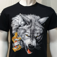Нова мъжка тениска с дигитален печат HARLEY DAVIDSON -Вълк (Wolf), снимка 6 - Тениски - 36178161