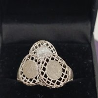Красива сребърна маркирана пръстен #Д0, снимка 1 - Пръстени - 44321631