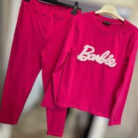 Barbie дамска блуза панталон циклама , снимка 1 - Блузи с дълъг ръкав и пуловери - 44393025