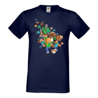 Мъжка тениска майнкрафт Minecraft 3,Minecraft,Игра,Забавление,подарък,Изненада,Рожден Ден., снимка 11 - Тениски - 36495038