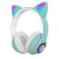 Котешки детски слушалки., снимка 2 - Bluetooth слушалки - 44773898