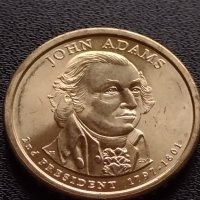 Възпоменателна монета 1 долар JOHN ADAMS 2 президент на САЩ (1797-1801) за КОЛЕКЦИЯ 38089, снимка 5 - Нумизматика и бонистика - 40766021