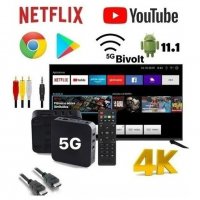 ХИТ Нови 3in 1 джобен компютър MX9 TV box четириядрени 4K Android 8GB 128GB / Android TV 11 / 9 5G, снимка 9 - Геймърски - 39336914