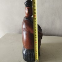дървена статуетка-фигуративна, снимка 2 - Антикварни и старинни предмети - 41797899